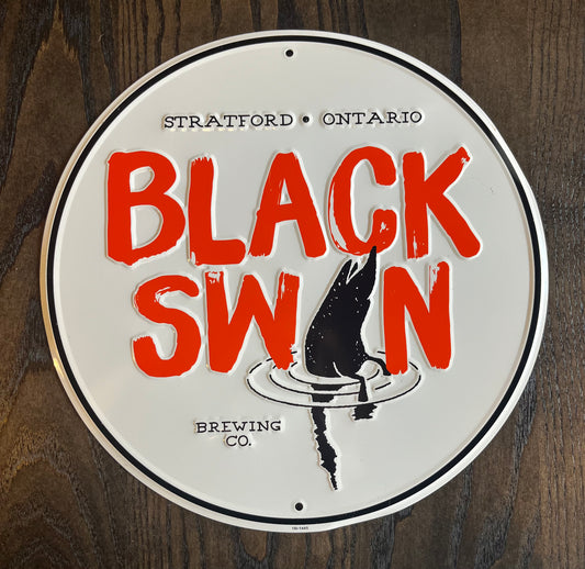 Black Swan Tin Sign